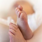 Detail shot of a newborns feet